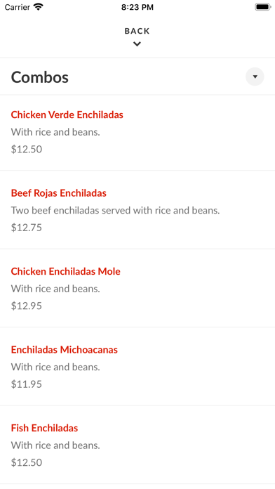 Tere's Mexican Grill Screenshot