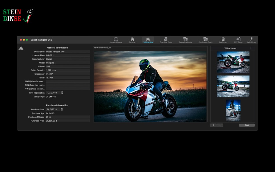 #2. Stein-Dinse Vehicle Manager (macOS) Bởi: RKon.eu