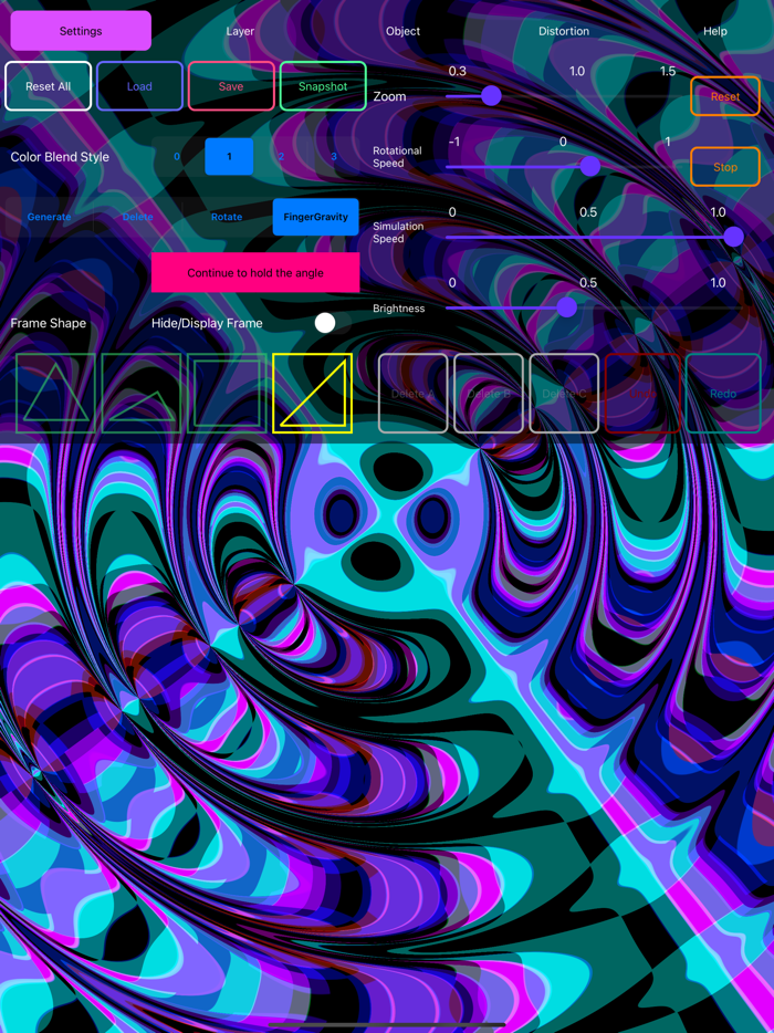 Distorted Kaleidoscope Art