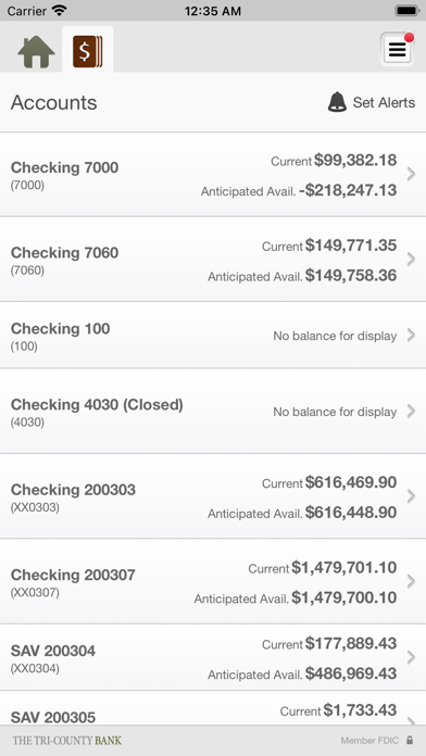 Tri-County Bank Business Screenshot