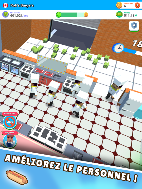 Screenshot #6 pour Idle Cafe! Tap Tycoon