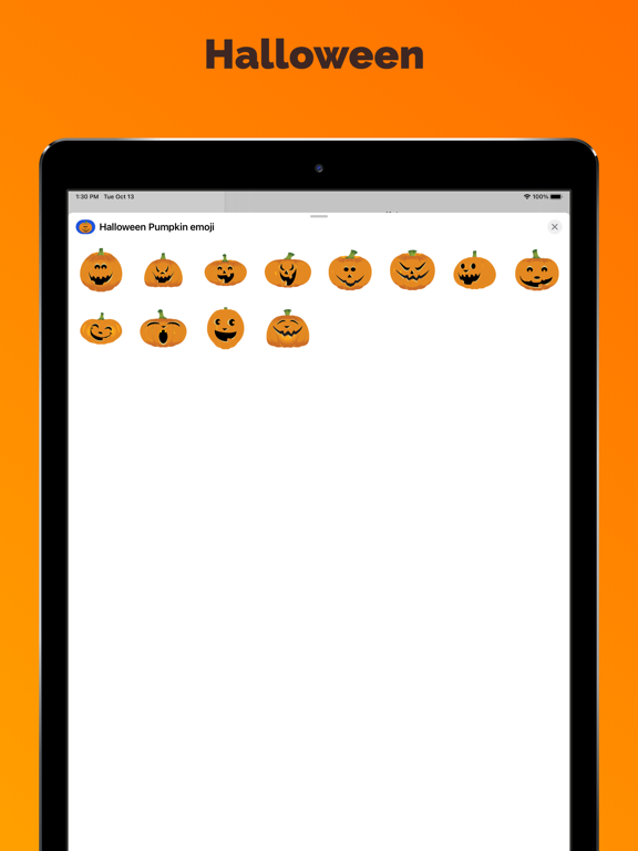 Screenshot #4 pour Halloween Pumpkin emoji smiley