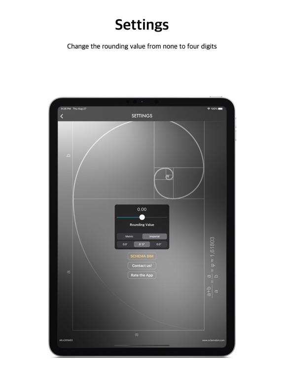 Slope Calculation Tool iPad screenshot 5 - Reference app