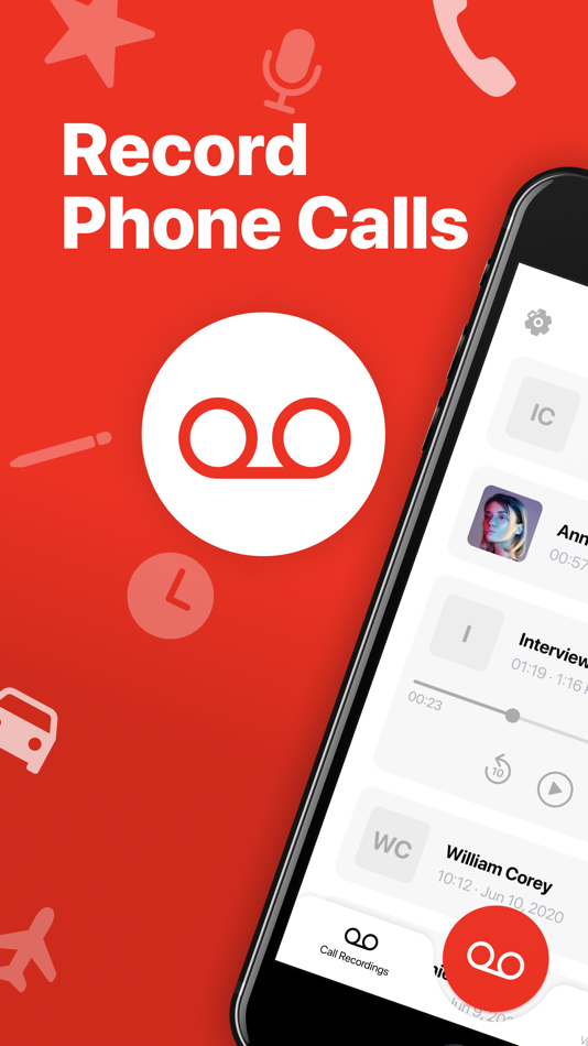 #1. Phone Call Recorder Auto Rec (iOS) 由: Anton Kostko