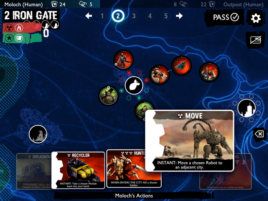 Neuroshima Convoy card game iPad app afbeelding 3