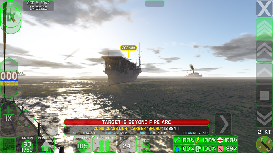 #9. Crash Dive 2 (iOS) 由: Panic Ensues Software