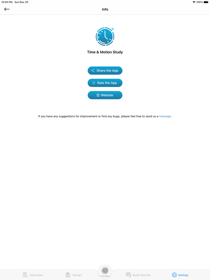 Time and Motion Study