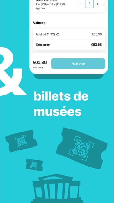 Screenshot #2 pour WeGoTrip: Billets, Guide Audio