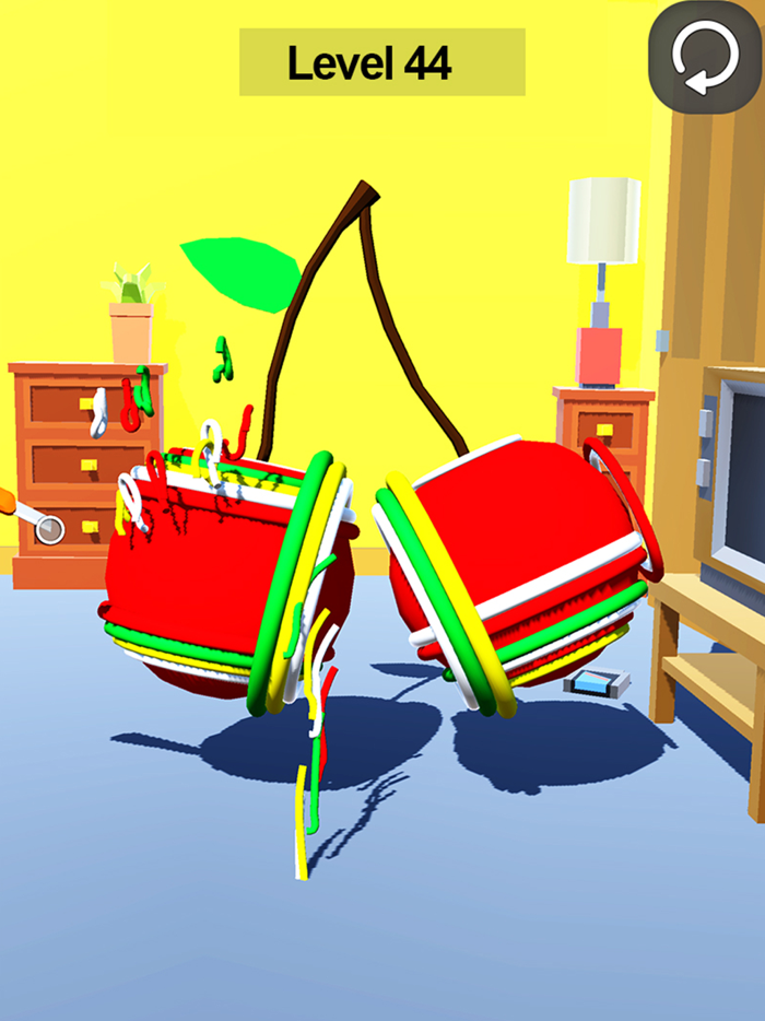 Knife Rubber Cutting ASMR 3D