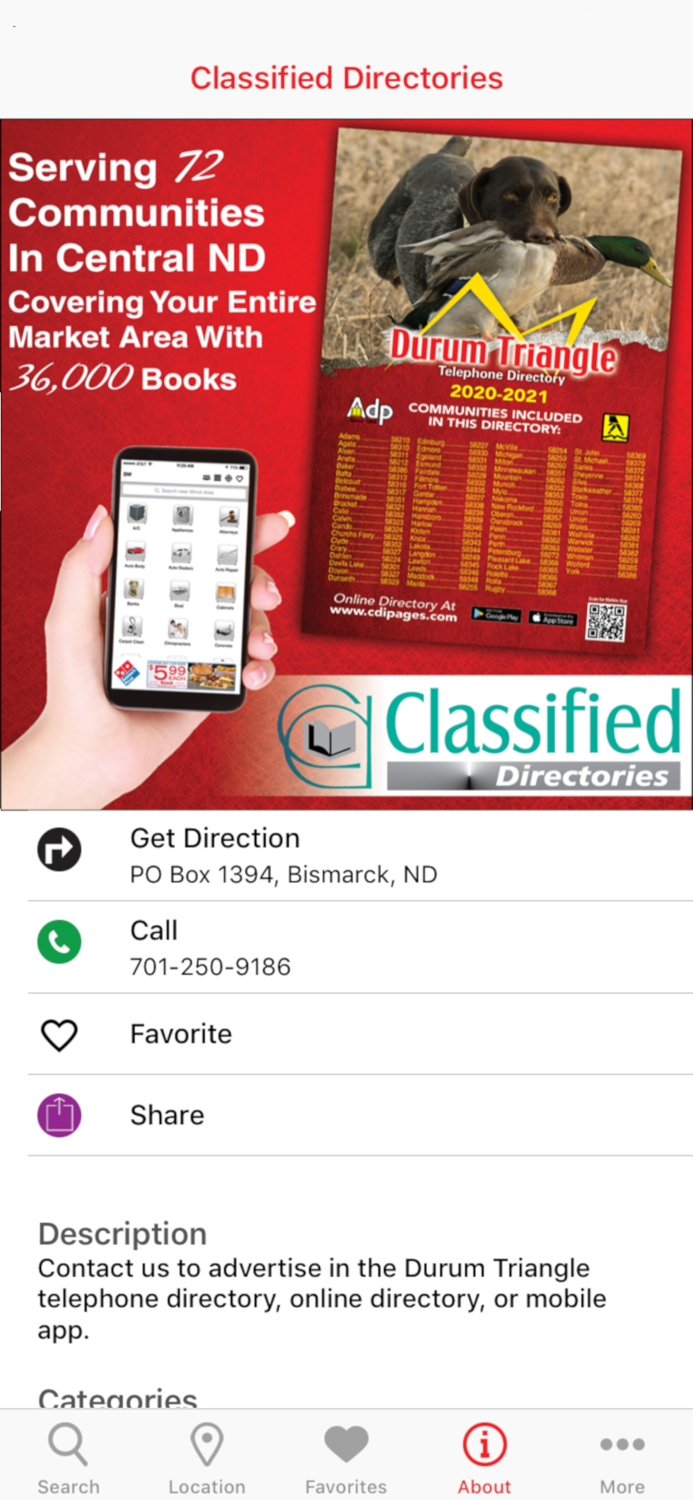 Durum Triangle Yellow Pages