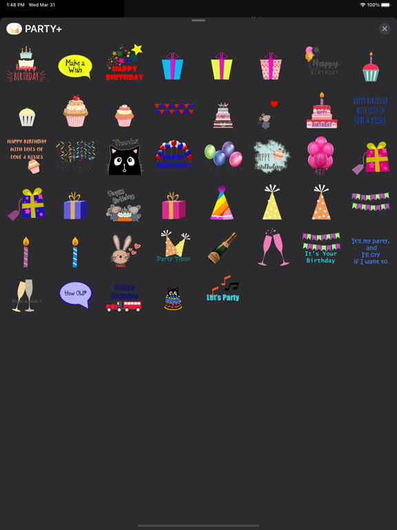 Screenshot #5 pour PARTY+ Sticker Pack