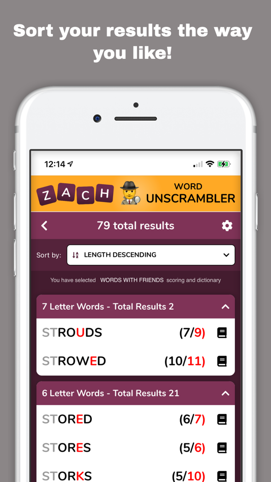 #4. Zachs Word Unscrambler (iOS) 由: Praveen Latchamsetty