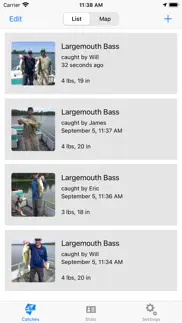 catch - fish log for anglers iphone screenshot 1