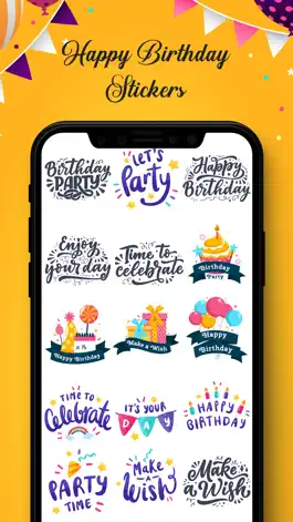Game screenshot Birthday Stickers!! hack