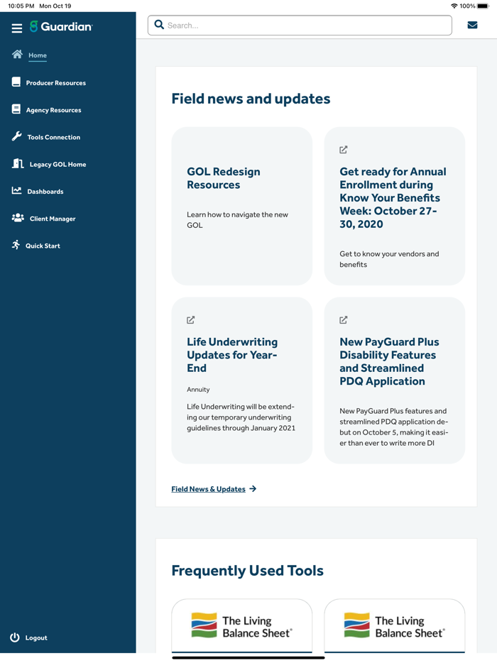 GUARDIAN® Producer Access