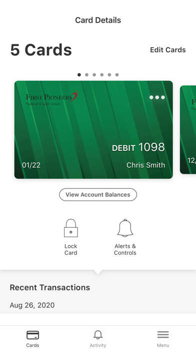 First Pioneers FCU Card Guard Screenshot