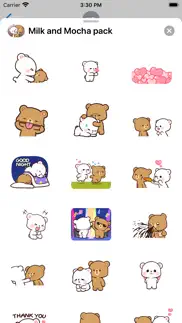 new milk & mocha stickers 2021 iphone screenshot 2