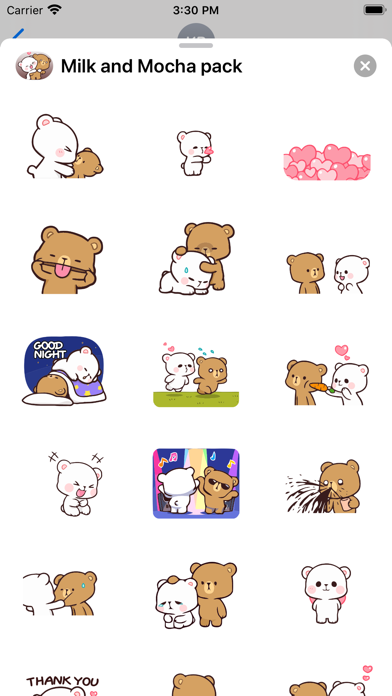 New Milk & Mocha Stickers 2021 Screenshot