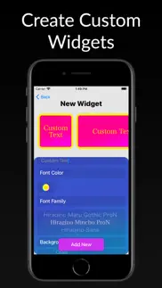 custom widget creator iphone screenshot 2
