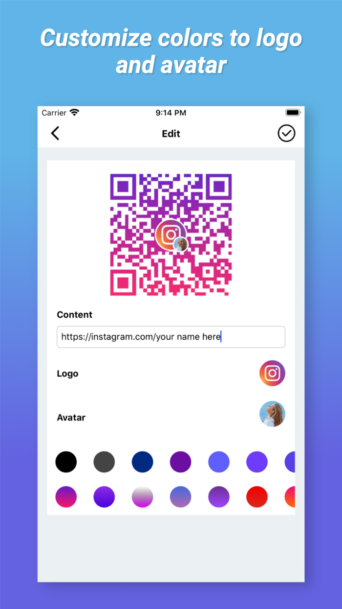 Color QR code Reader Scanner