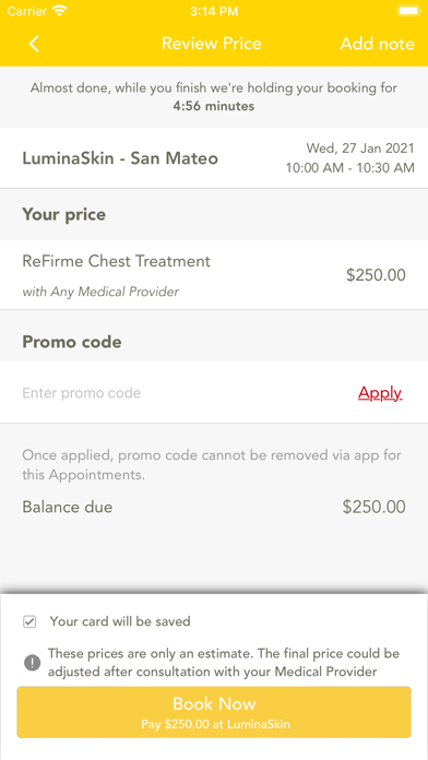 Luminaskin Medical Spa Screenshot
