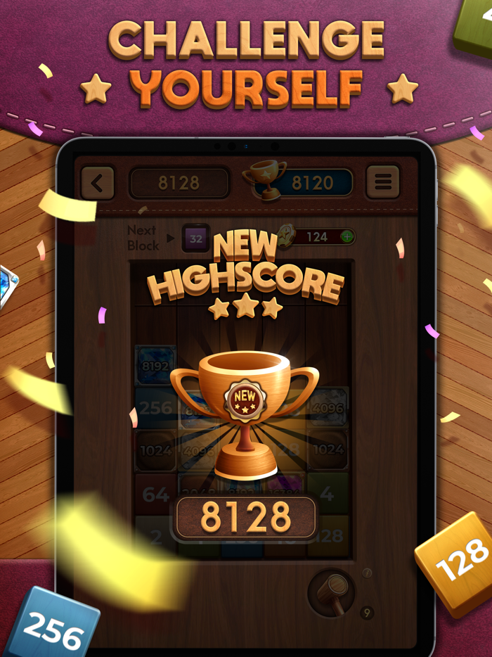 Drop and Merge  Number Puzzle