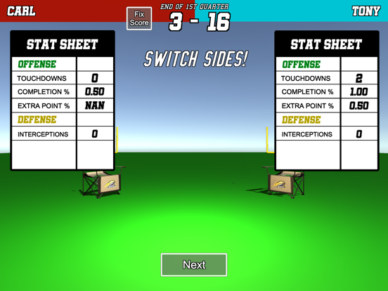 QB54 Scorer iPad screenshot 5 - Sports app