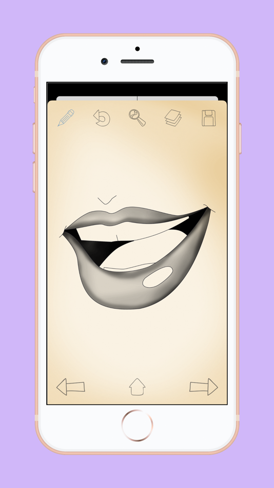 #5. How To Draw Lips with Steps (iOS) 由: A2DWebs
