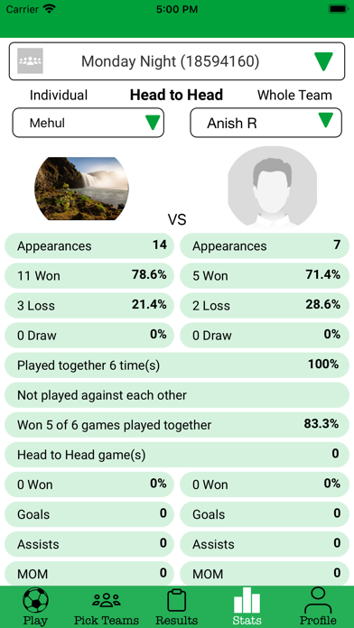 Football & Stats Screenshot