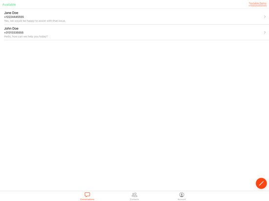 RG SMS iPad screenshot 2 - Business app