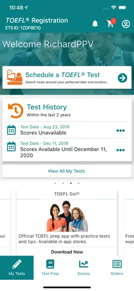 Game screenshot TOEFL® Official App apk