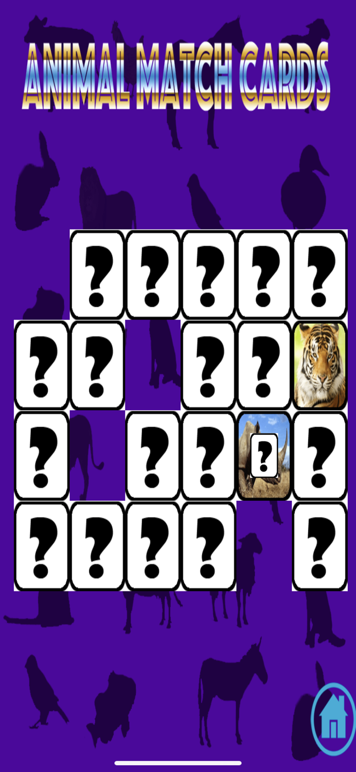 Ninus Animal Match Card Game
