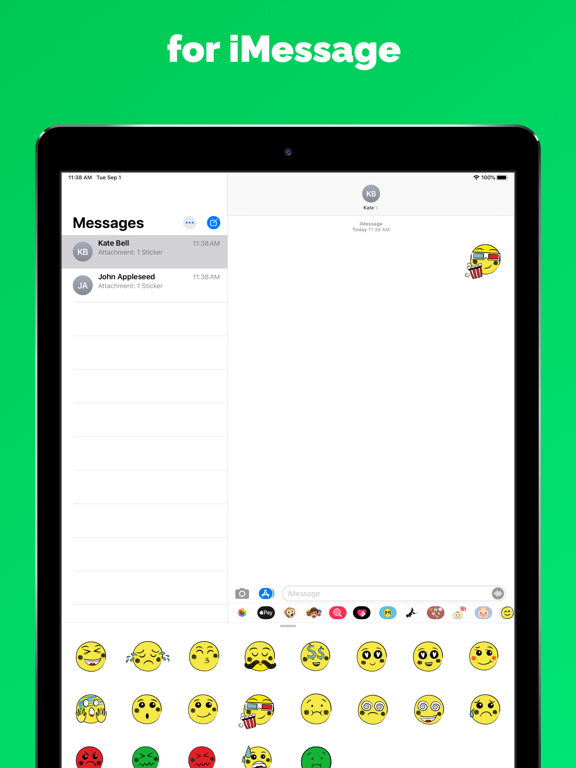 Screenshot #6 pour Top emoji stickers for message