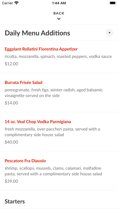 Gennaro's Italian Restaurant Screenshot