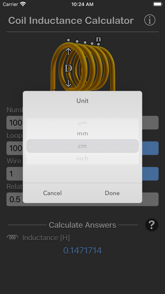 #3. Coil Inductance Calculator (iOS) 由: Nitrio