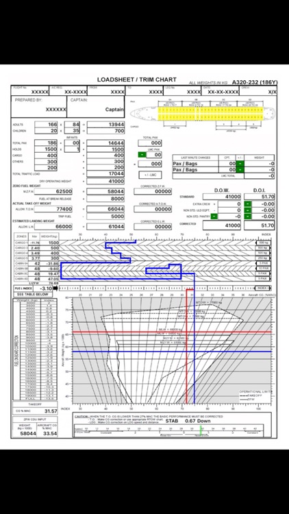 A320 LOADSHEET T&B 186 4z PAX screenshot-6