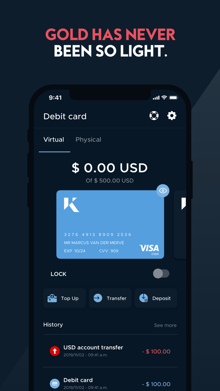 Kinesis - Buy gold and silver