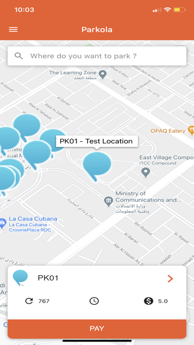 Parkola-Smart Parking Solution Screenshot 2 - AppWisp.com Parkola-Smart Parking Solution Screenshot 2 - AppWisp.com