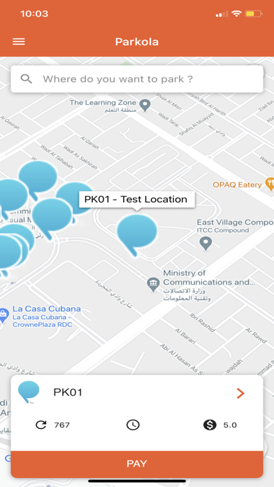 Parkola-Smart Parking Solution Screenshot