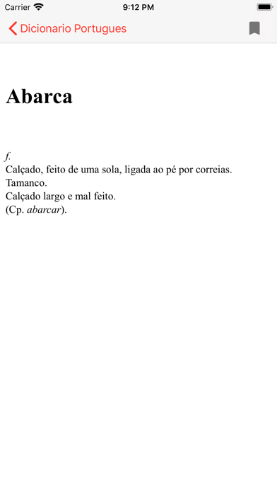 Dicionário Português Offline Screenshot