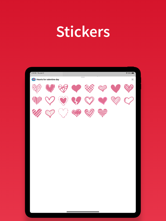 Screenshot #4 pour Autocollants coeur - emojis