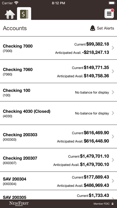 NewFirst Nat'l Bank Business Screenshot