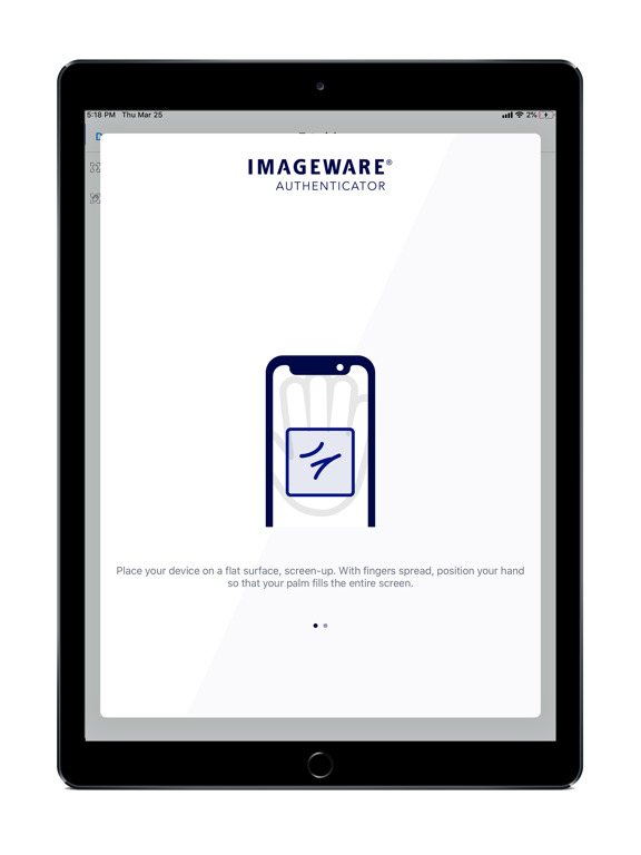ImageWare Authenticator iPad screenshot 4 - Business app