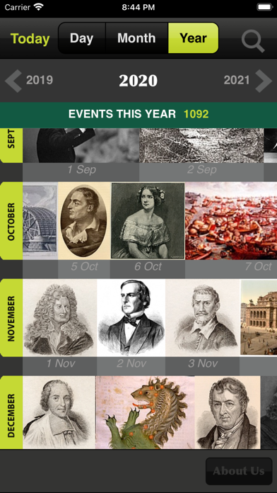 Historica Calendar Screenshot