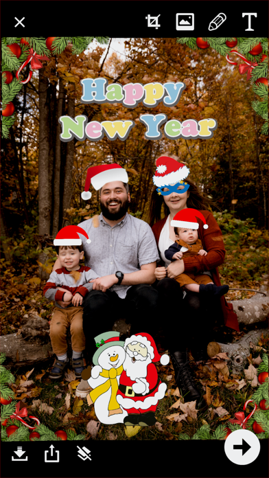 Merry Xmas Card Screenshot
