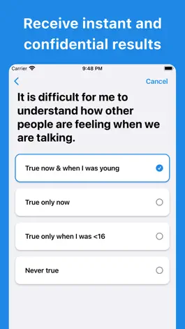 Game screenshot Autism Test (Adult) apk