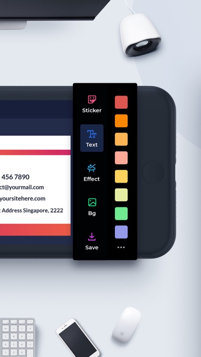 Digital Business Card Maker Screenshot