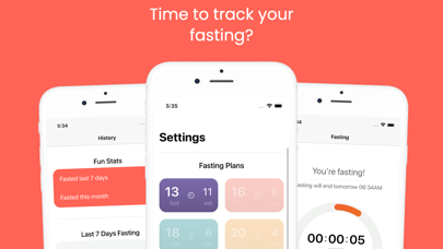 Fasting - Zero food tracker Screenshot