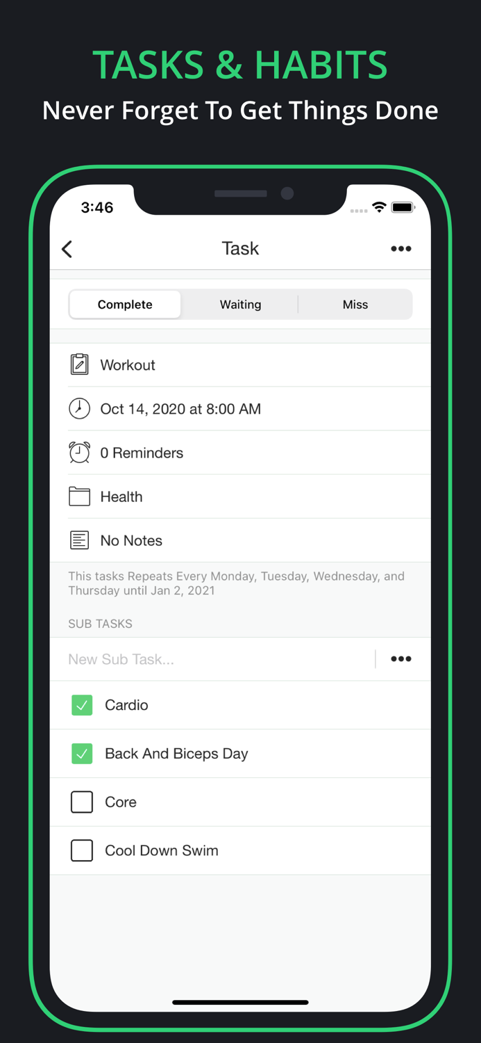 Habite Productivity Manager
