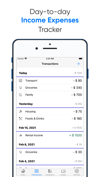 Screenshot #1 pour Day-to-day Expenses Tracker